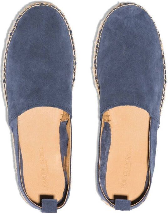 Frescobol Carioca Helio suede espadrilles Blue