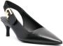 Furla 65mm leather slingback pumps Black - Thumbnail 2