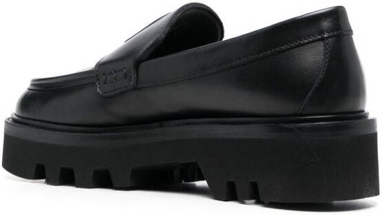 Furla Arch-logo chunky loafers Black