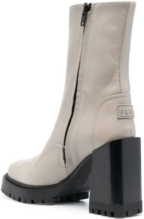 Furla Climb leather ankle boots Grey