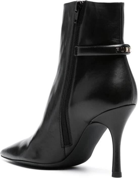 Furla Core 90mm leather ankle boots Black
