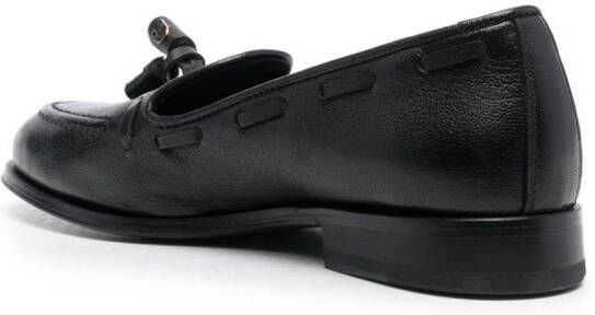 Furla Heritage leather loafers Black