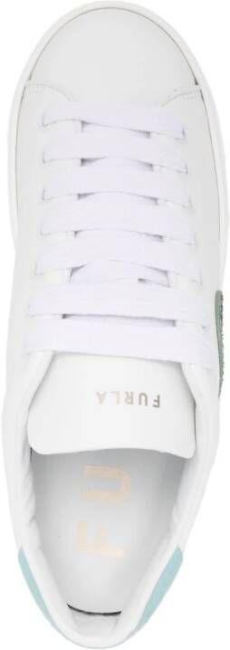 Furla Joy leather sneakers White