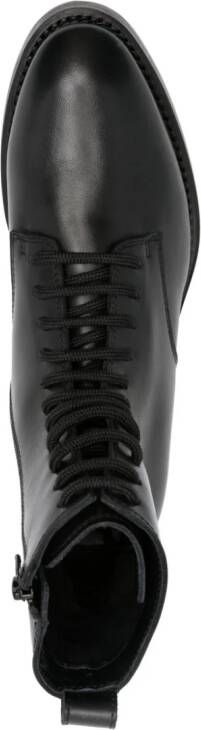 Furla logo-plaque 35mm leather ankle boots Black