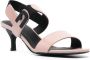 Furla logo-plaque patent-leather sandals Neutrals - Thumbnail 2