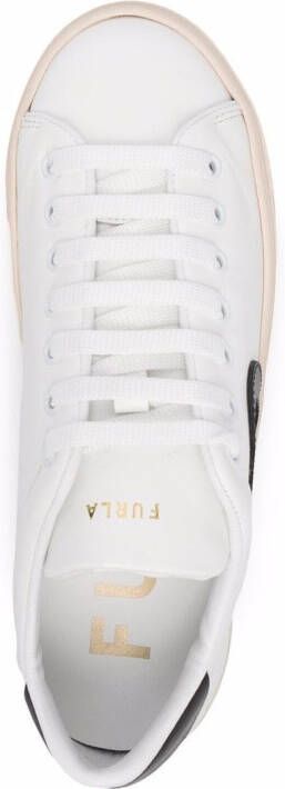Furla low-top lace-up sneakers White