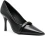 Furla pointed-toe 95mm leather pumps Black - Thumbnail 2