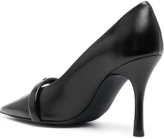 Furla pointed-toe 95mm leather pumps Black