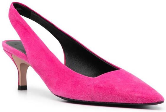 Furla pointed-toe slingback pumps Pink