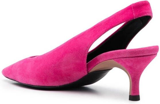 Furla pointed-toe slingback pumps Pink