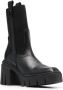 Furla ridged 95mm block-heel boots Black - Thumbnail 2