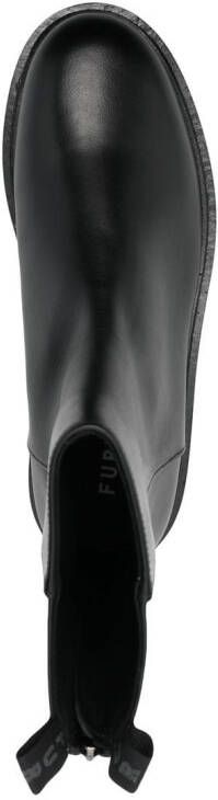 Furla Rita leather ankle boots Black