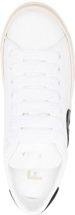 Furla side logo-patch detail sneakers White