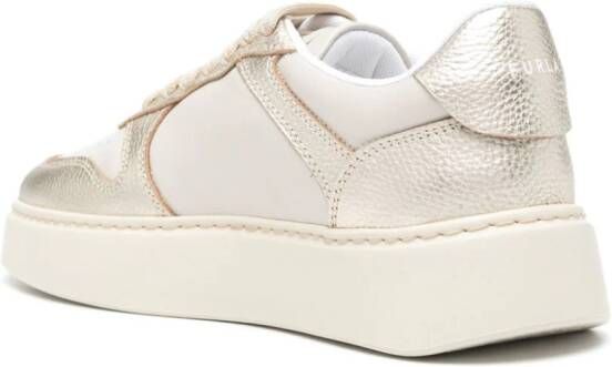 Furla sport low-top leather sneakers Neutrals