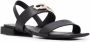 Furla square-toe leather sandals Black - Thumbnail 2