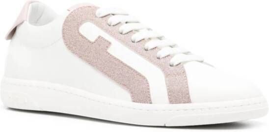 Furla Twist leather sneakers White