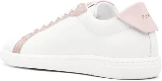 Furla Twist leather sneakers White