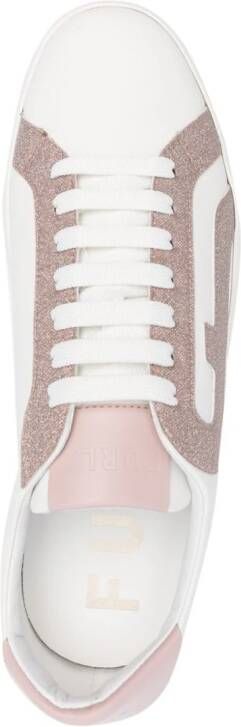 Furla Twist leather sneakers White