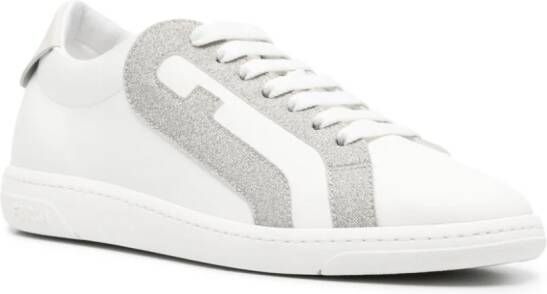 Furla Twist leather sneakers White