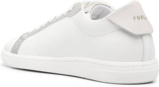 Furla Twist leather sneakers White