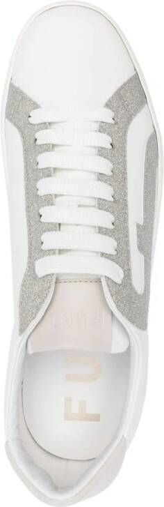 Furla Twist leather sneakers White