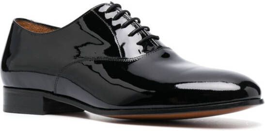 FURSAC high-shine leather derby shoes Black