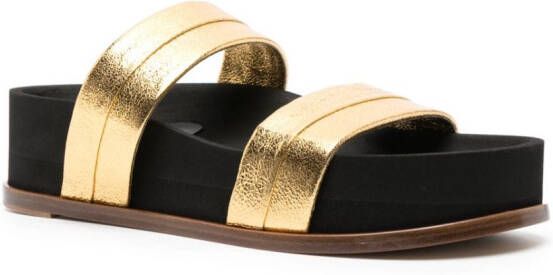 Gabriela Hearst Striker platform sandals Gold
