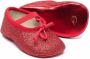 Gallucci Kids bow-detail leather ballerinas Red - Thumbnail 2