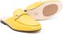 Gallucci Kids buckle-detail leather slippers Yellow - Thumbnail 2