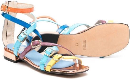 Gallucci Kids buckle-detail open-toe sandals Blue
