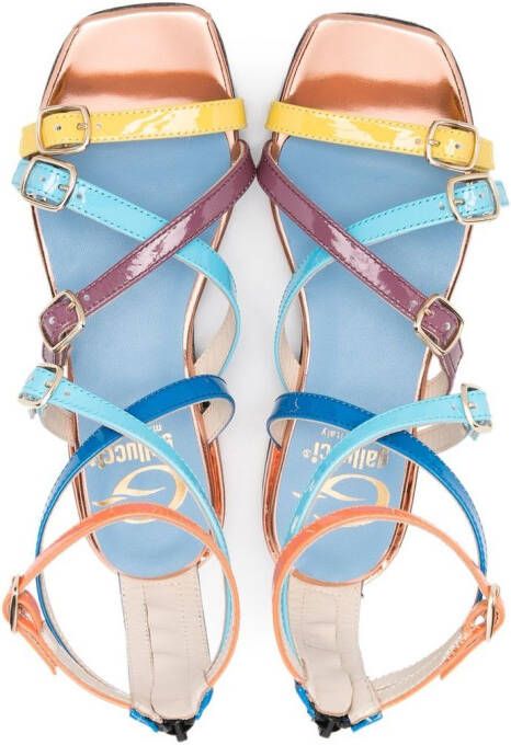 Gallucci Kids buckle-detail open-toe sandals Blue