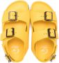 Gallucci Kids buckle-embellished leather sandals Yellow - Thumbnail 3