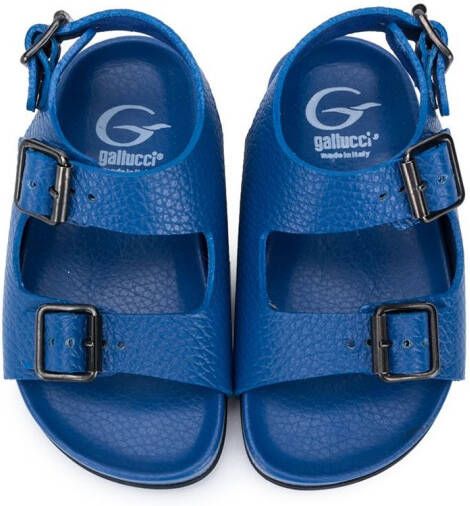 Gallucci Kids buckle strap sandals Blue