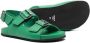 Gallucci Kids buckled leather sandals Green - Thumbnail 2