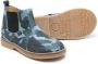 Gallucci Kids camouflage-print leather ankle boots Blue - Thumbnail 2