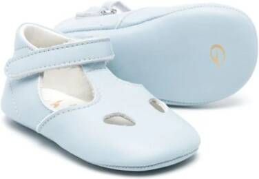 Gallucci Kids cut-out leather pre-walkers Blue