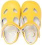 Gallucci Kids cut-out leather pre-walkers Yellow - Thumbnail 3