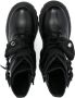 Gallucci Kids detachable-pockets leather combat boots Black - Thumbnail 3
