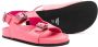 Gallucci Kids double-buckle leather sandals Pink - Thumbnail 2
