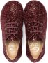 Gallucci Kids glitter lace-up ballerina shoes Red - Thumbnail 3