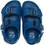 Gallucci Kids grained-leather buckle sandals Blue - Thumbnail 3