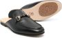 Gallucci Kids horsebit-detail leather slippers Black - Thumbnail 2