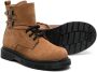 Gallucci Kids lace-up leather ankle boots Brown - Thumbnail 2