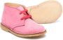 Gallucci Kids lace-up suede boots Pink - Thumbnail 2