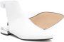 Gallucci Kids open-back leather boots White - Thumbnail 2