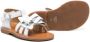 Gallucci Kids open-toe leather sandals White - Thumbnail 2