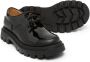 Gallucci Kids patent-finish lace-up shoes Black - Thumbnail 2