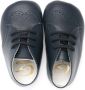 Gallucci Kids perforated-detailing leather pre-walkers Blue - Thumbnail 3