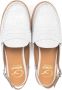 Gallucci Kids round toe slip-on loafers White - Thumbnail 3
