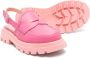 Gallucci Kids slingback leather loafers Pink - Thumbnail 2